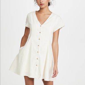 Rollas Milla Linen white dress size small